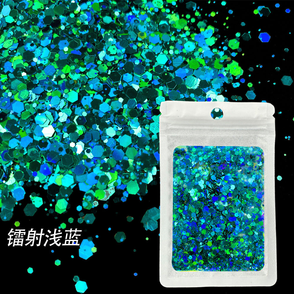 Wholesale Popular Holographic Mixed Size Sequins Filler